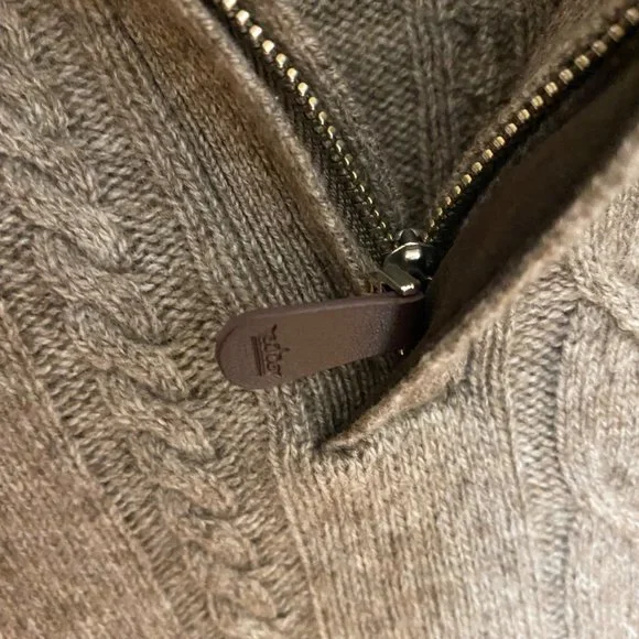 Peter Millar Men’s Sweater Size 2X Brown Long Sleeve Cashmere Blend Pull Over - Picture 8 of 8
